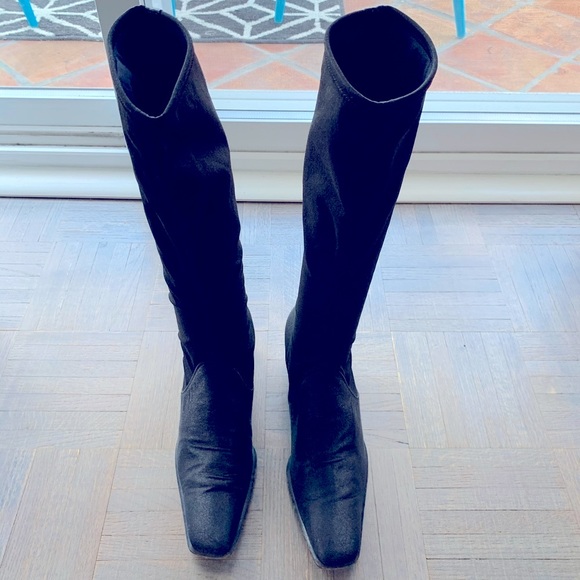 Like New Vintage Sergio Rossi Sleek Black Boots 36 - Picture 5 of 15